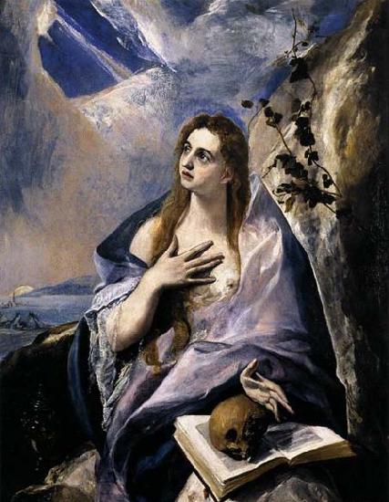 GRECO, El Mary Magdalen in Penitence Sweden oil painting art